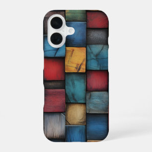 Wooden Block Texture iPhone Case
