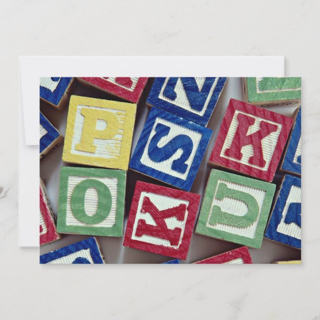 Wooden blocks with alphabets for kids (Front)
