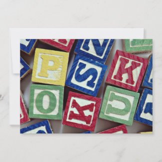 Wooden blocks with alphabets for kids