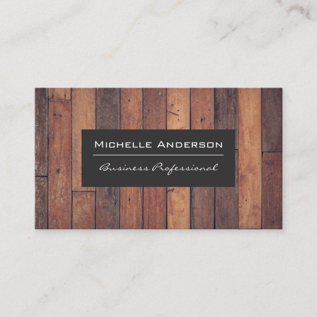 Wooden Boards | Wood Business Card (Front)