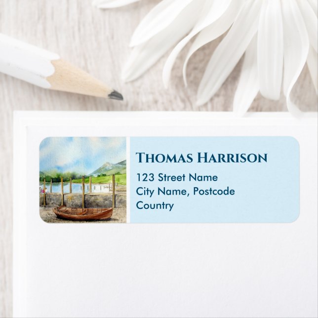 Wooden Boat on Derwentwater Lake District Cumbria (Insitu)