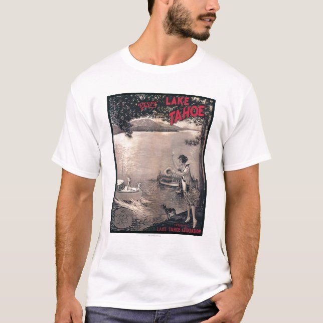 Wooden Boat Poster T-Shirt (Front)