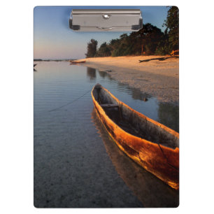 Wooden boats on Tondooni Beach Clipboard
