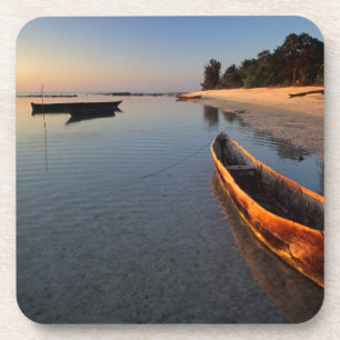 Wooden boats on Tondooni Beach Coaster