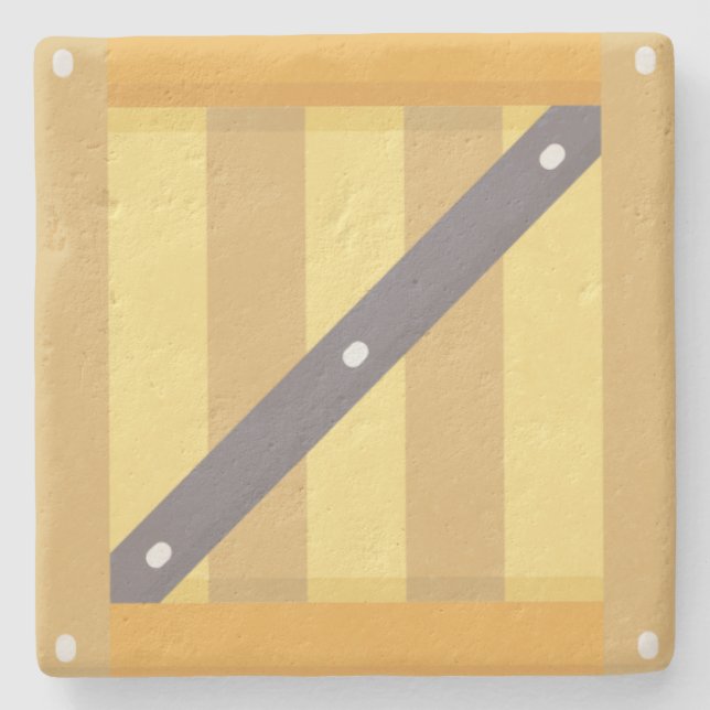 Wooden box stone coaster (Front)