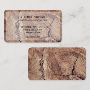 Wooden Carpentry Handyman Professional Business Card