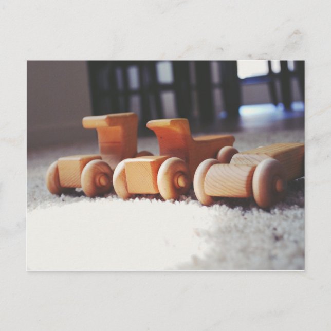 Wooden Cars Postcard (Front)
