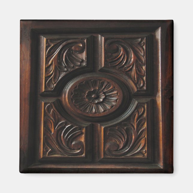 Wooden Carving Magnet (Front)