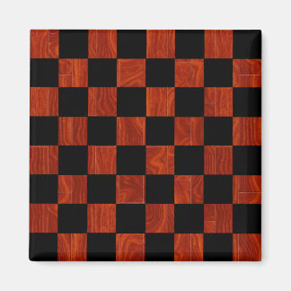 Wooden Chequerboard Magnet