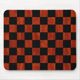 Wooden Chequerboard Mouse Mat