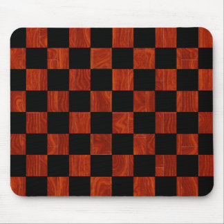 Wooden Chequerboard Mouse Mat