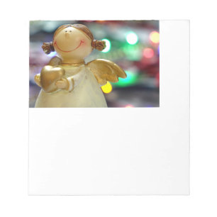 Wooden Christmas Angel Notepad