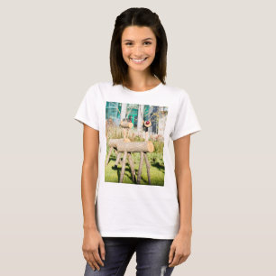 Wooden Christmas deers T-Shirt