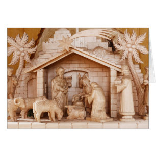 Wooden Christmas Nativity Scene