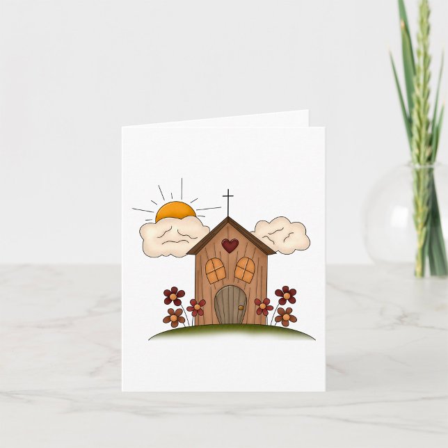 Wooden Church Card (Creator Uploaded)