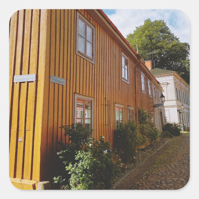 Wooden city of Nora  Square Sticker (Front)