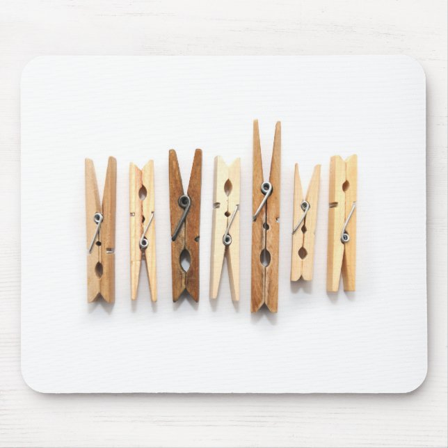 Wooden Clothespins Mousepad (Front)