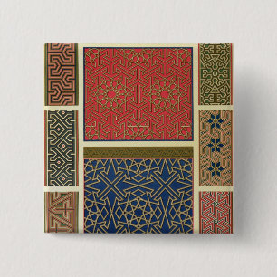 Wooden compartments and borders, from 'Arab Art as 15 Cm Square Badge