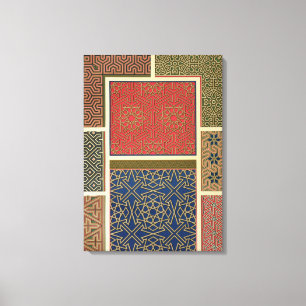 Wooden compartments and borders, from 'Arab Art as Canvas Print