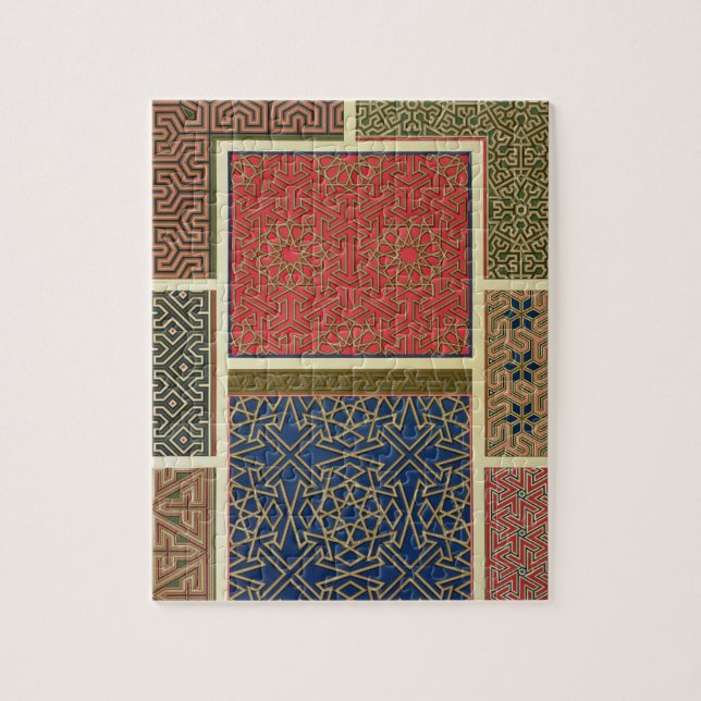 Wooden compartments and borders, from 'Arab Art as Jigsaw Puzzle (Vertical)