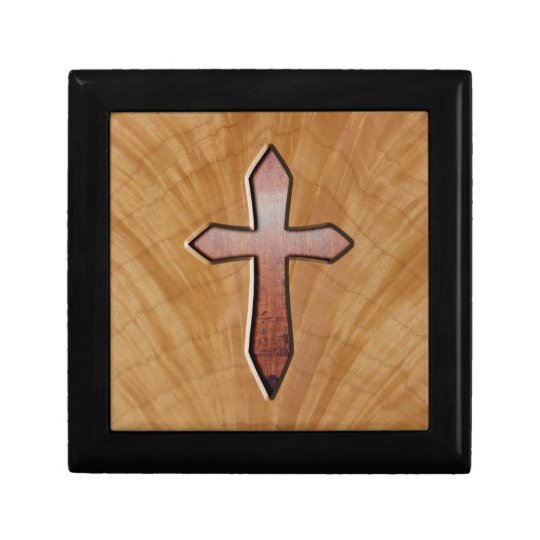 Wooden Cross Gift Box Zazzle.co.uk