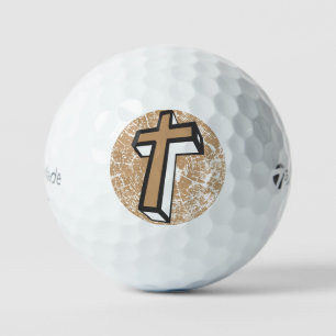 wooden cross golf balls
