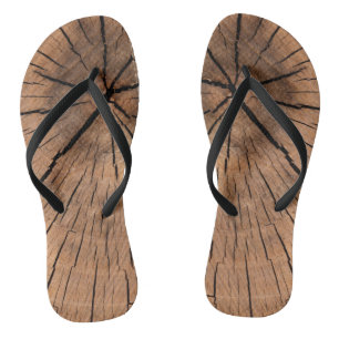Wooden design flip flops