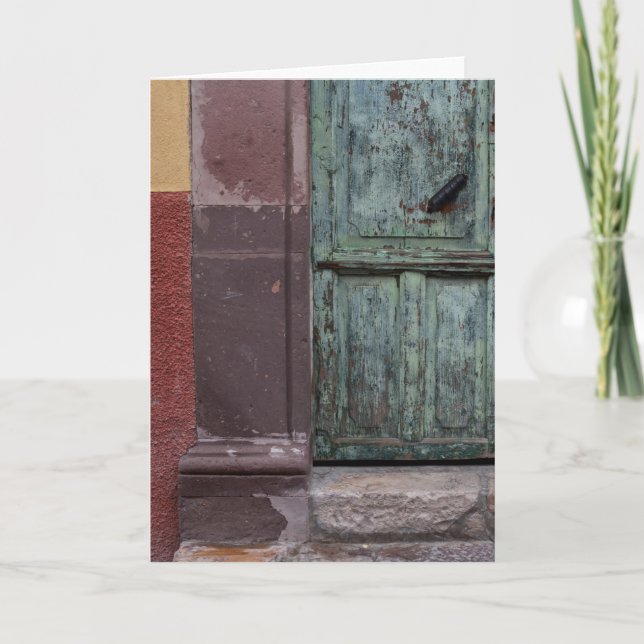 Wooden Door Abstract Card (Front)