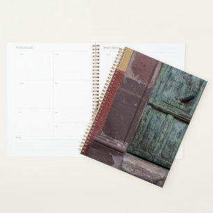 Wooden Door Abstract Planner