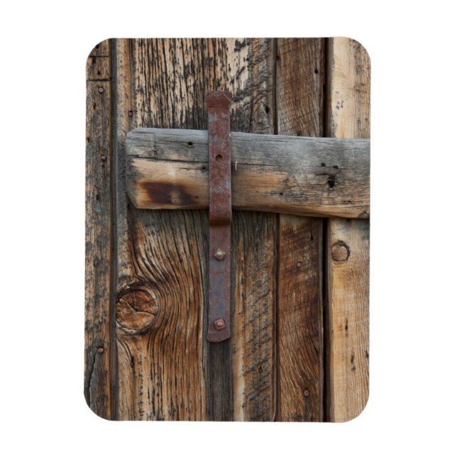 Wooden door close-up, California Magnet (Vertical)