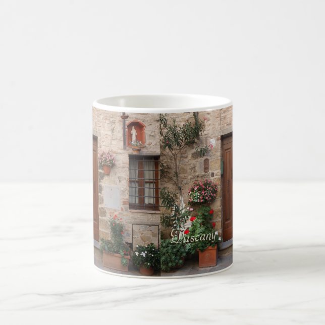 Wooden Door Tuscany Italy Personalised Coffee Mug (Center)