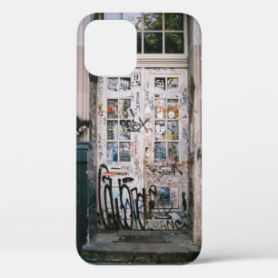 WOODEN DOOR WITH HANDWRITINGS iPhone 12 CASE