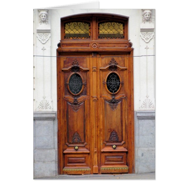 Wooden Doors in Madrid, Spain (Front)