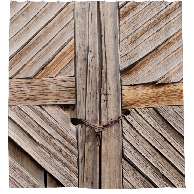Wooden Doors Shower Curtain (Front)
