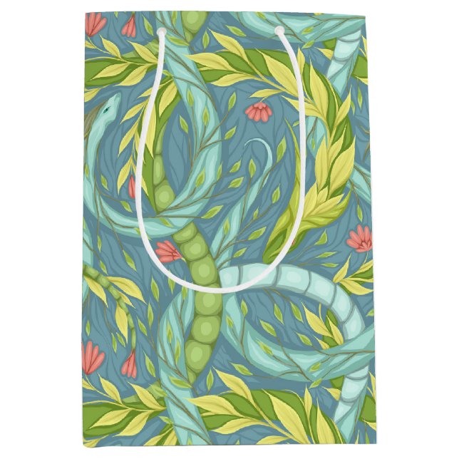 Wooden dragons  medium gift bag (Front)