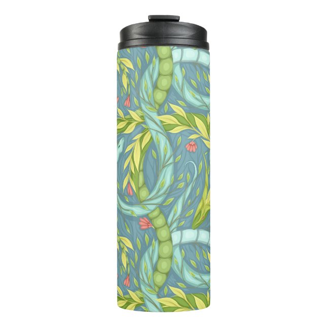 Wooden dragons  thermal tumbler (Front)