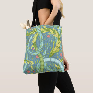 Wooden dragons  tote bag