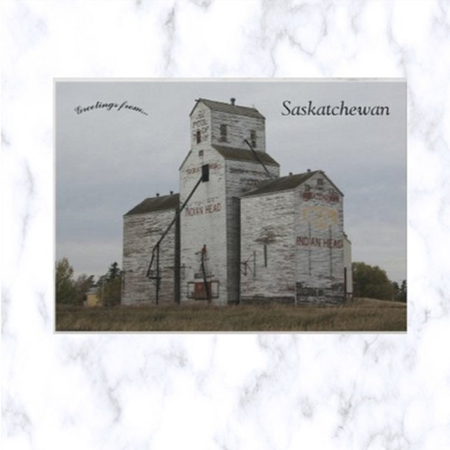 Wooden Elevator in Indian Head Saskatchewan Postcard (Creator Uploaded)
