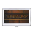Wooden Faux Pine Wood Custom Business Card Holder