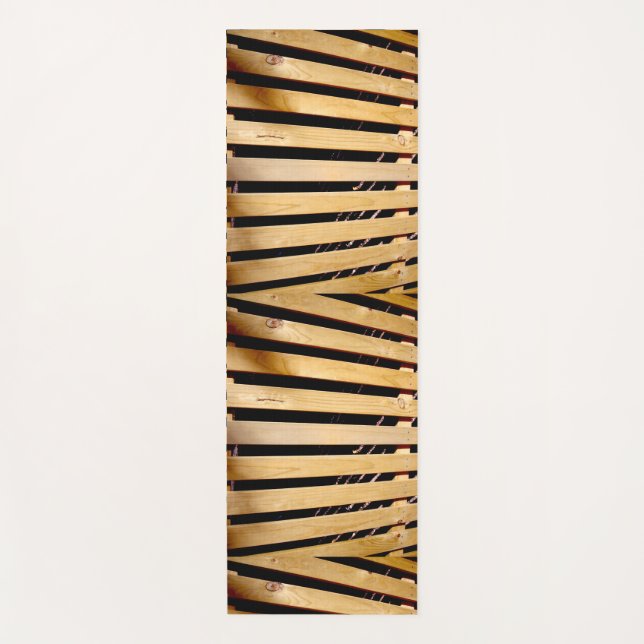 Wooden Fence Boards, Yoga Mat (Front)