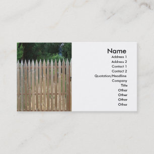 Wooden Fence Business Card