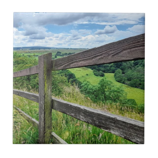 Wooden Fence in the English Countryside Tile (Front)
