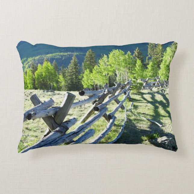 Wooden Fenceline Decorative Cushion (Front)