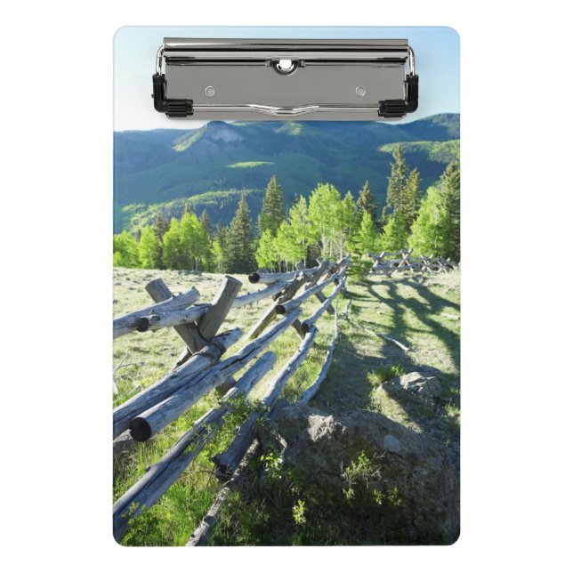 Wooden Fenceline Mini Clipboard (Front)
