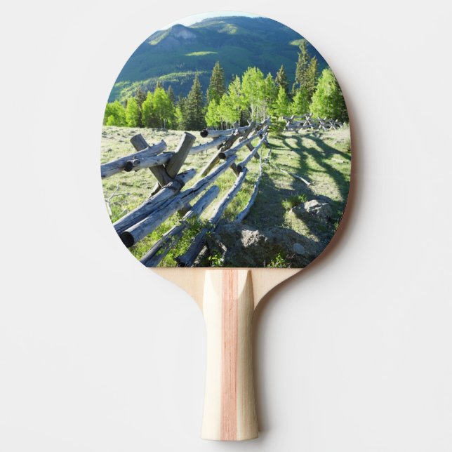 Wooden Fenceline Ping Pong Paddle (Front)