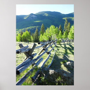 Wooden Fenceline Poster