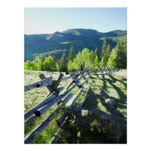 Wooden Fenceline Poster