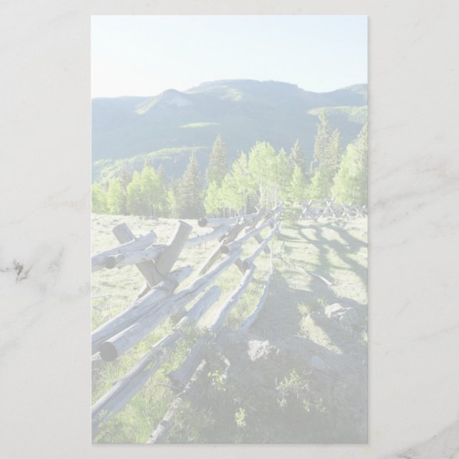 Wooden Fenceline Stationery (Front)