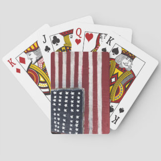 Wooden Flag Playing Cards