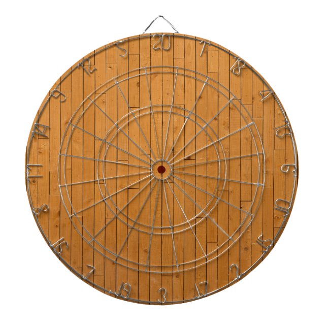 Wooden Floorboards Dartboard (Front)